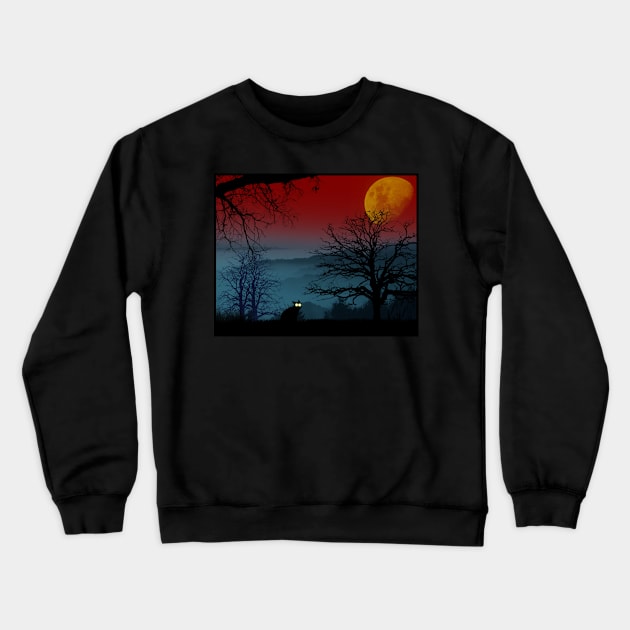 Red Wild Crewneck Sweatshirt by Maxalate